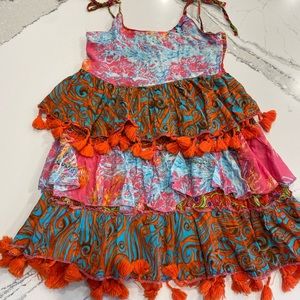 Amtica Santoria by Giacomo Cinque Dress Size 6 and white cover up size 8